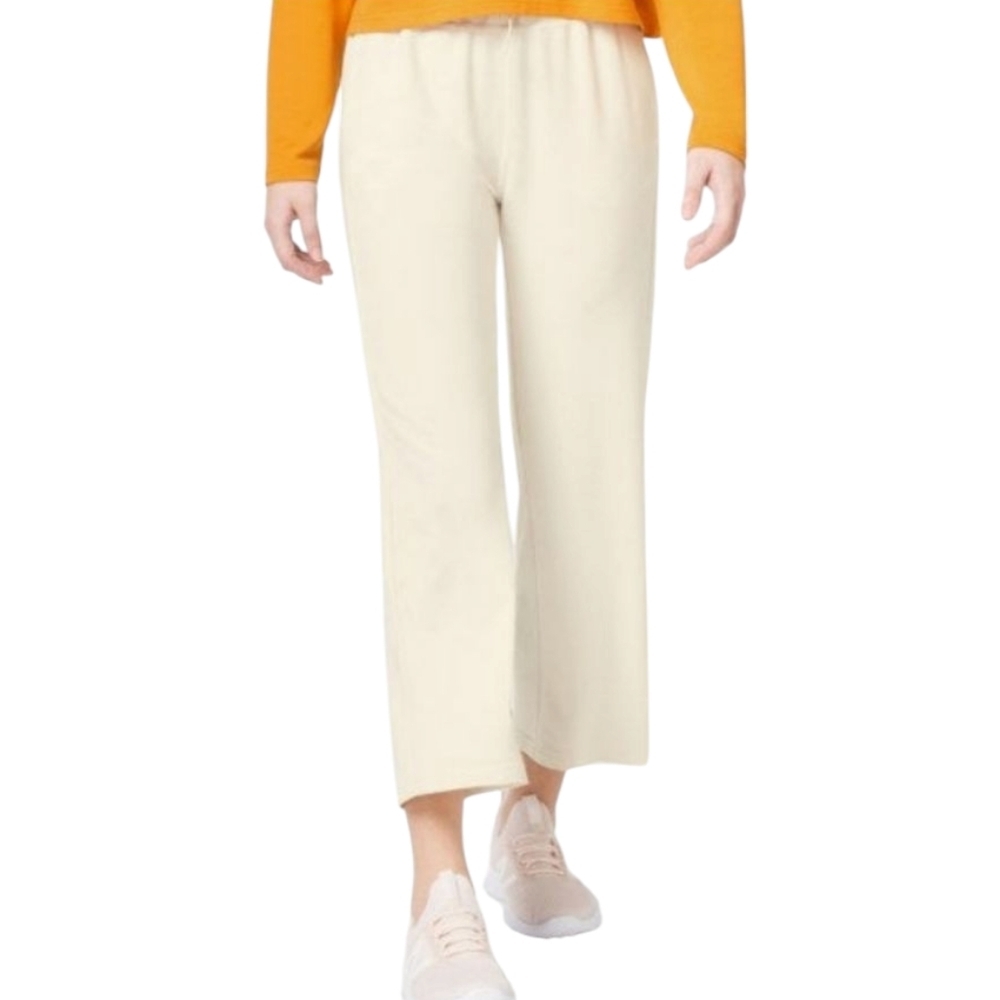 FWD Women's Cream Wall Day Cropped Wide Leg Pant Sz S NEW